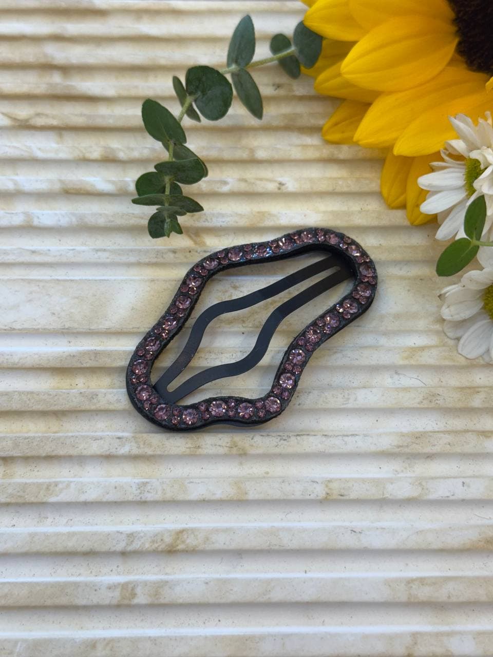 گیره تقتقی نگینی تکی