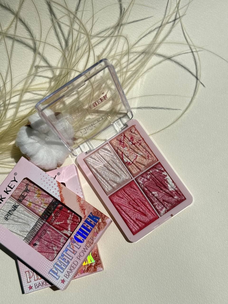 هایلایتر ۴ تایی pink key